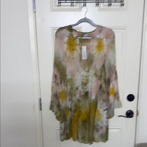 Young Fabulous & Broke Gold Green Long Sleeve Sundress
